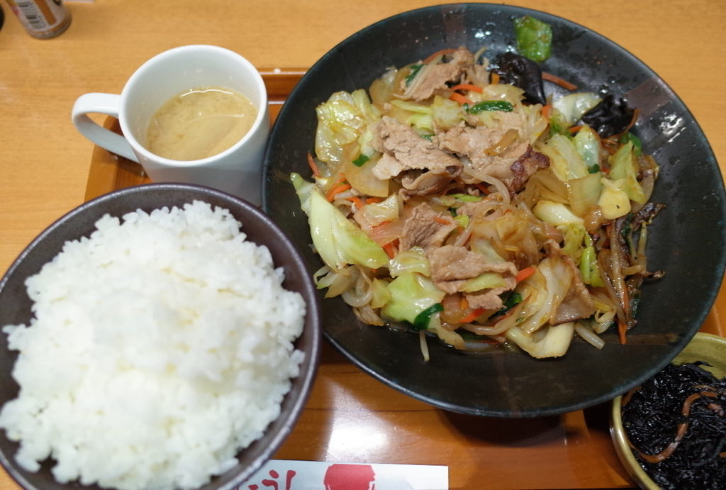 豚肉野菜炒め定食