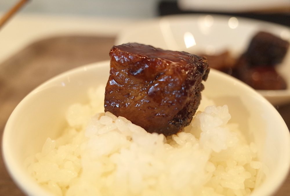 熟成黒酢の酢豚とご飯