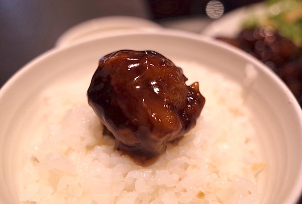 黒酢ソース”酢鶏とライス