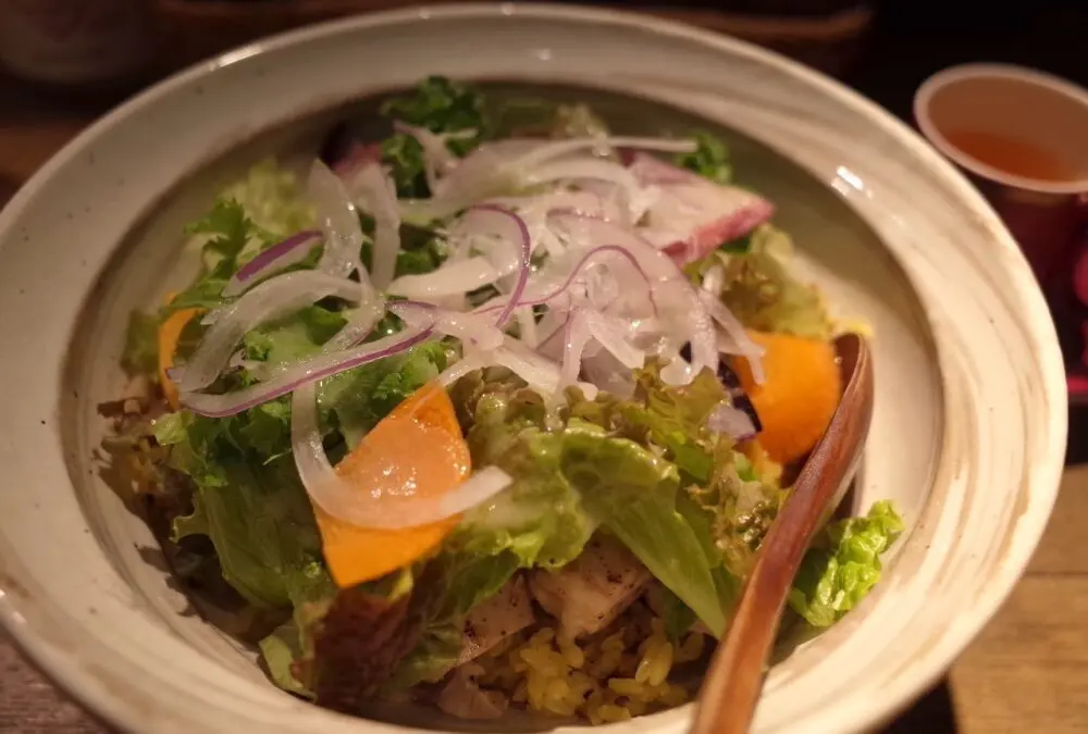 塩あぶり鶏のローマ飯