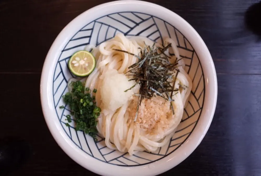 上からしょうゆうどん