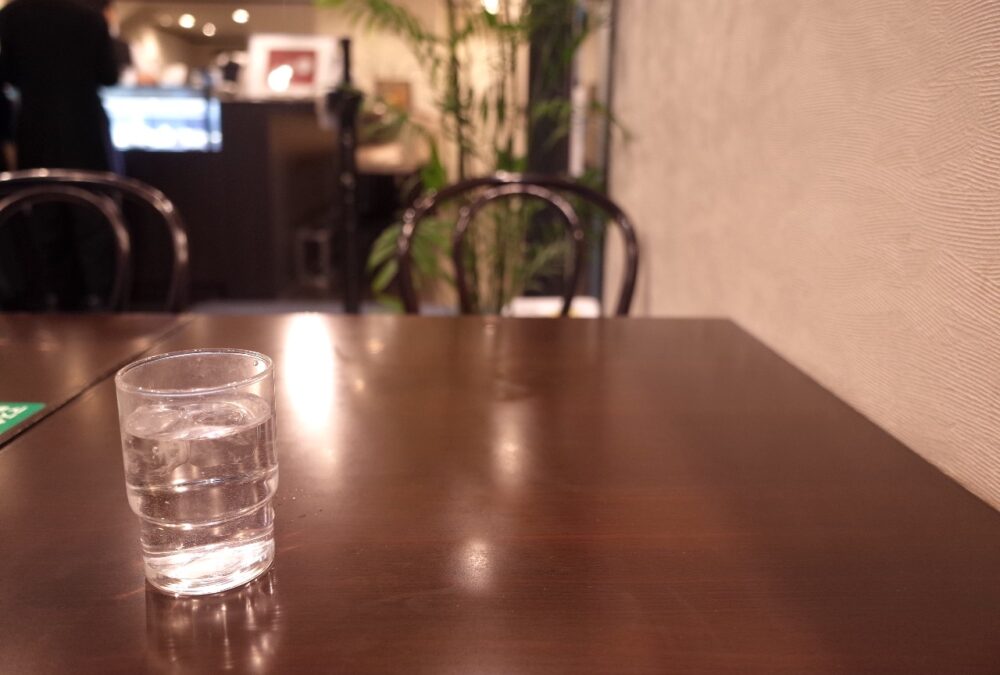 カフェーパウリスタさんテーブル