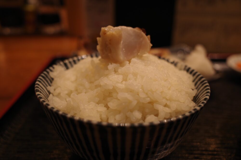 赤魚をのせたご飯