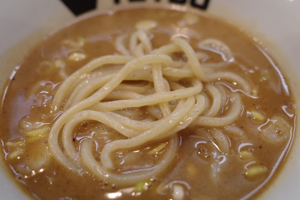 つけ汁をつけたつけ麺