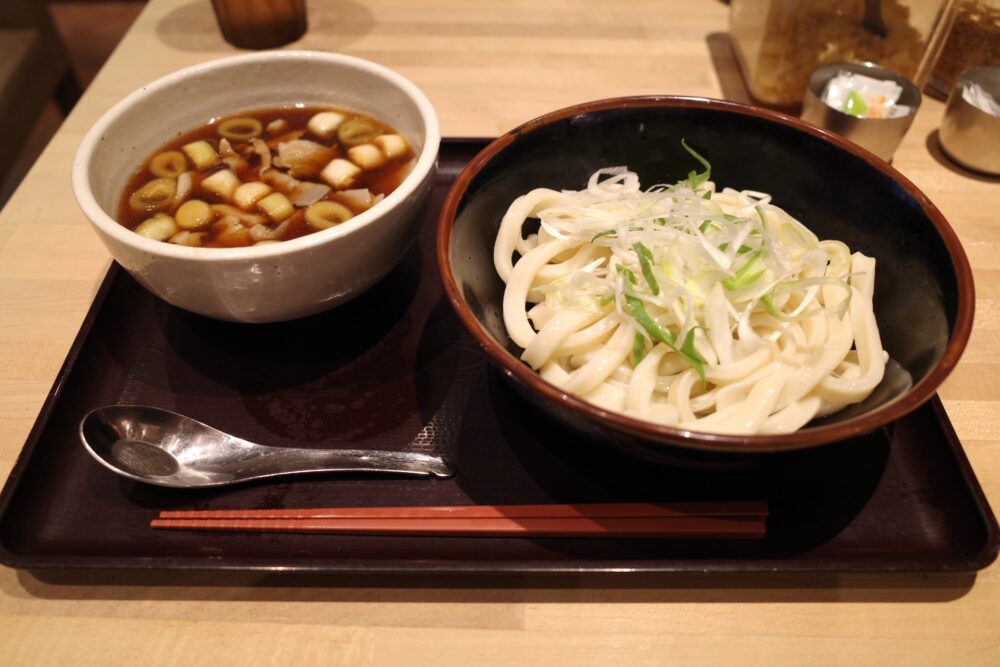 豚肉熱汁つけうどん 並