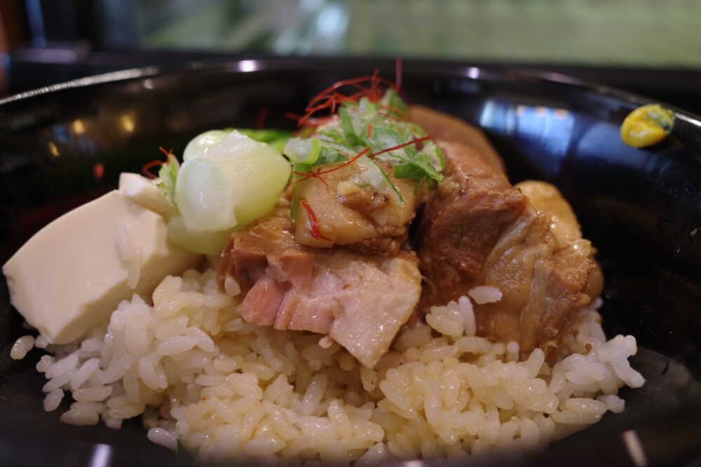 角煮丼の断面