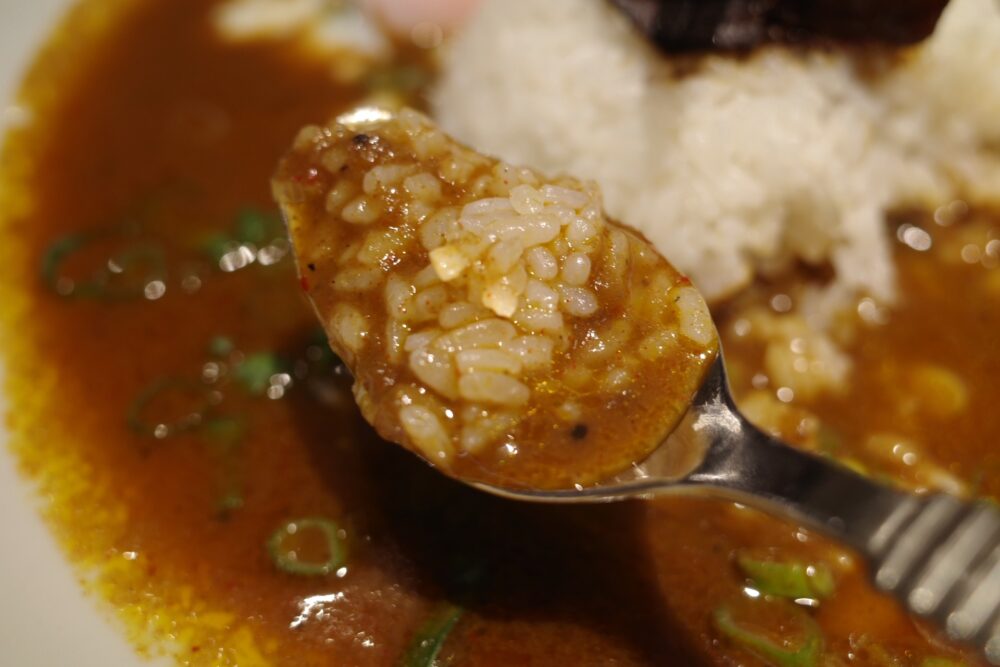 一口のカラシビカレーライス