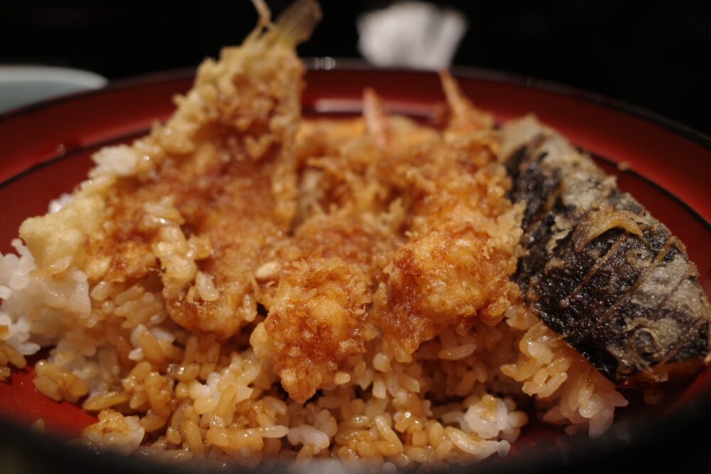 天丼の断面