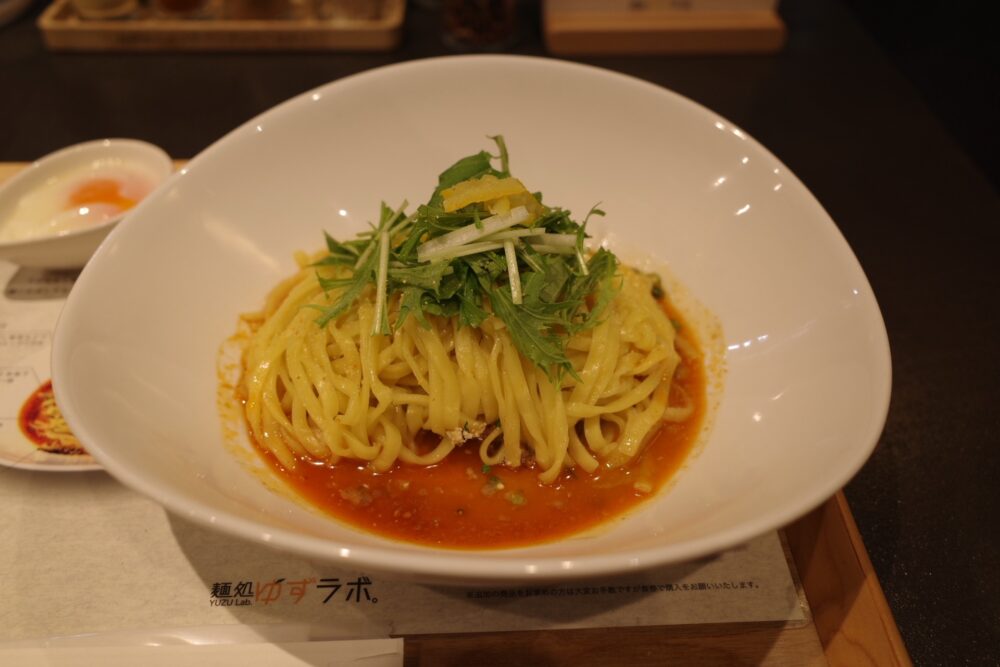 ゆず香る汁なし担々麺