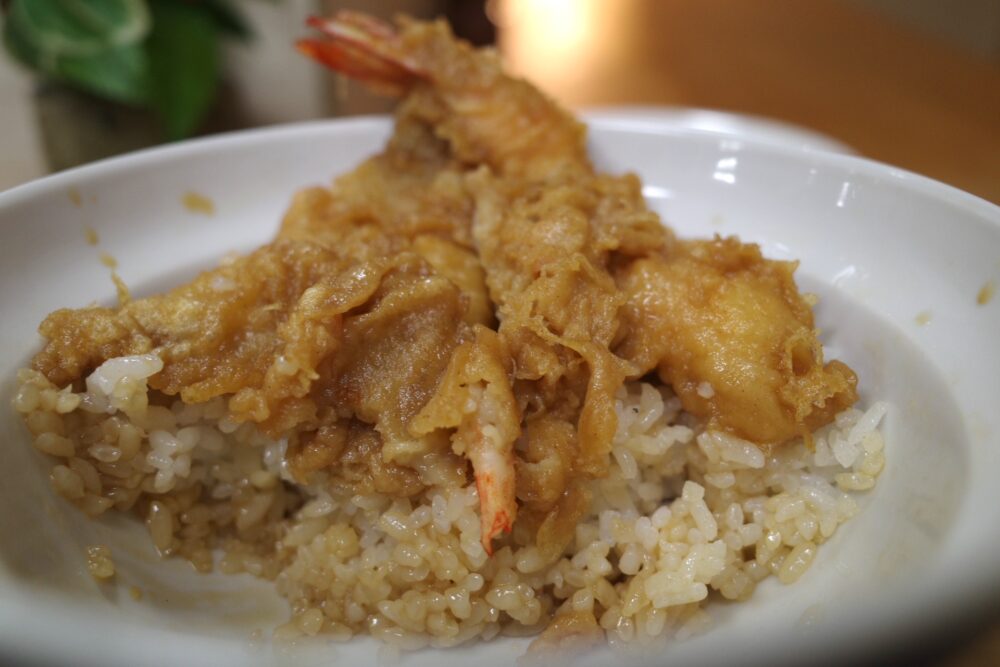 天丼の断面