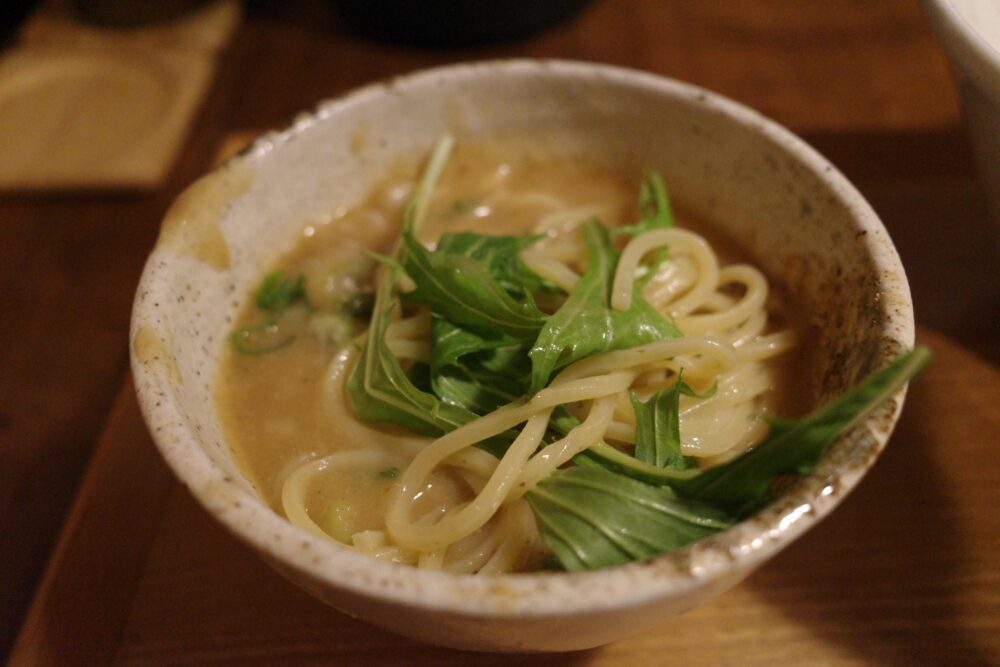 無添加つけ麺の表面