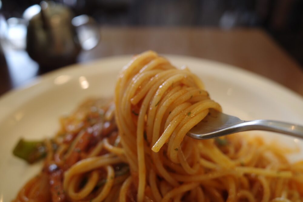 一口のナポリタン