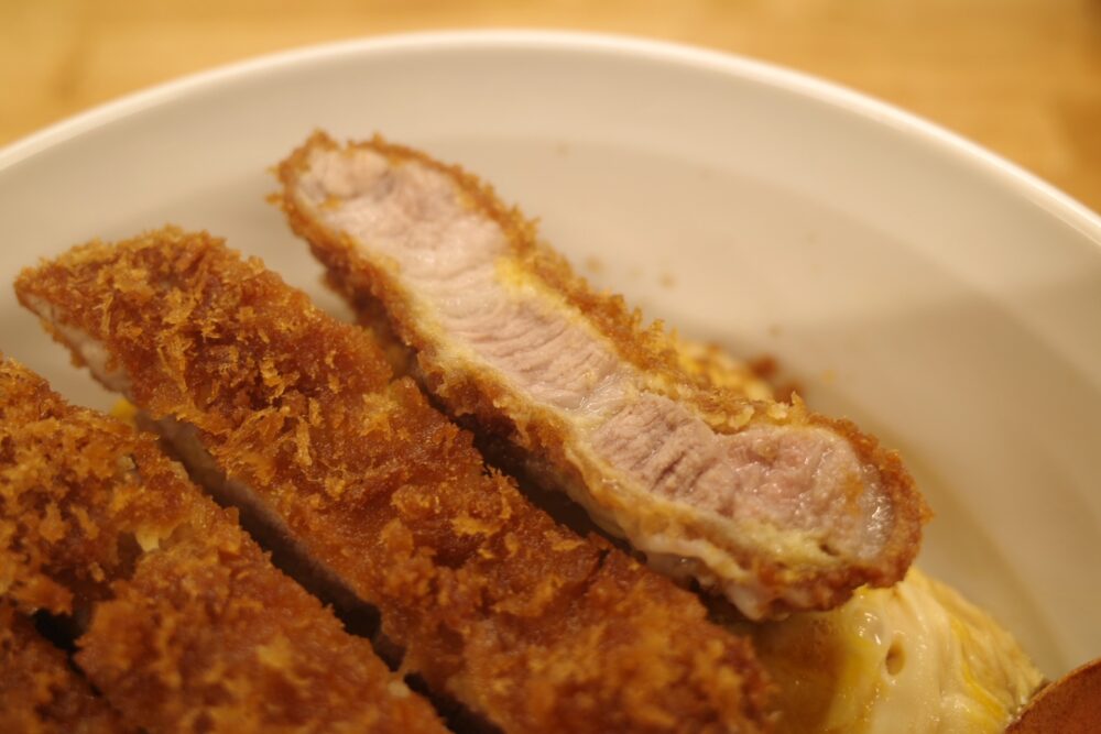 ロースかつの断面