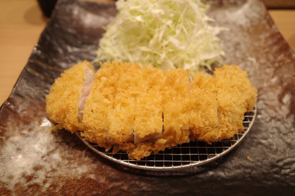 ロースかつの表面