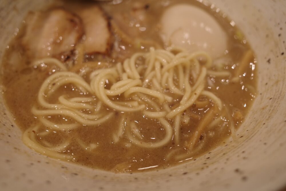 濃厚ラーメンの表面