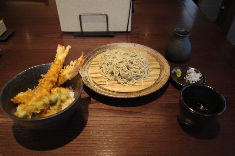 天丼とお蕎麦のセット