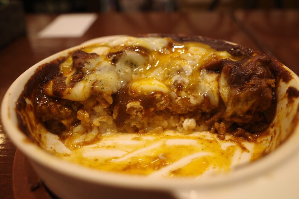 特製焼きカレーの断面