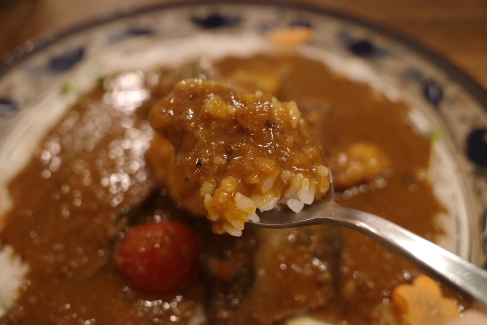 一口のカレー