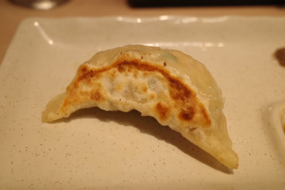 一口の和風ぎょうざ