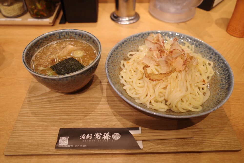 梅かつおつけ麺