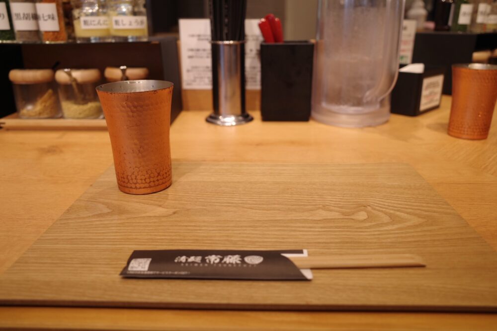 清麺常藤さん店内
