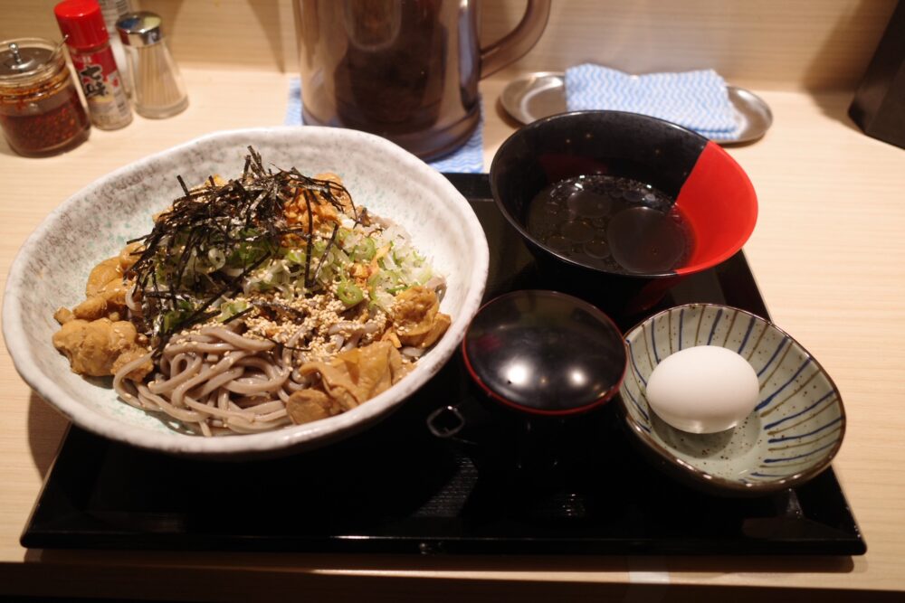 鳥肉つけ蕎麦セット