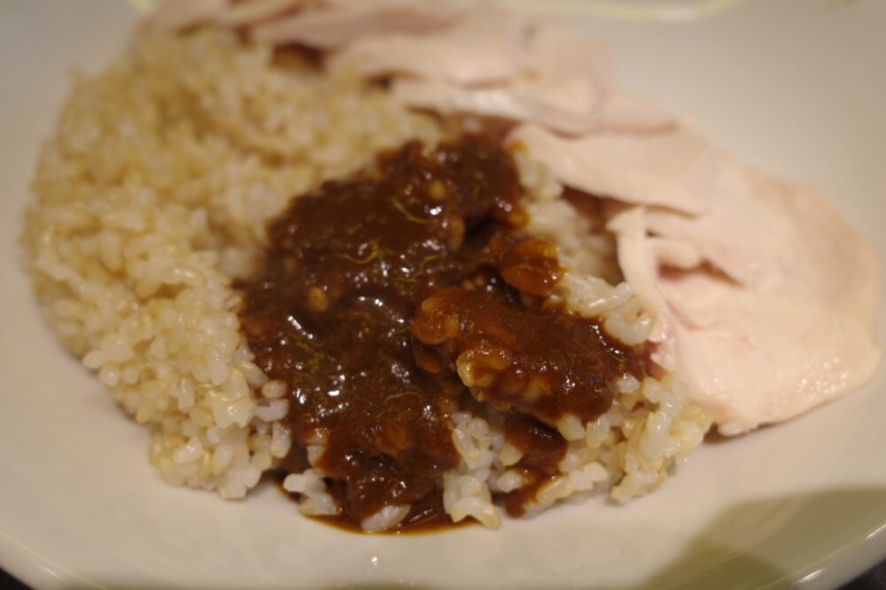 鶏チャーシューカレーライス