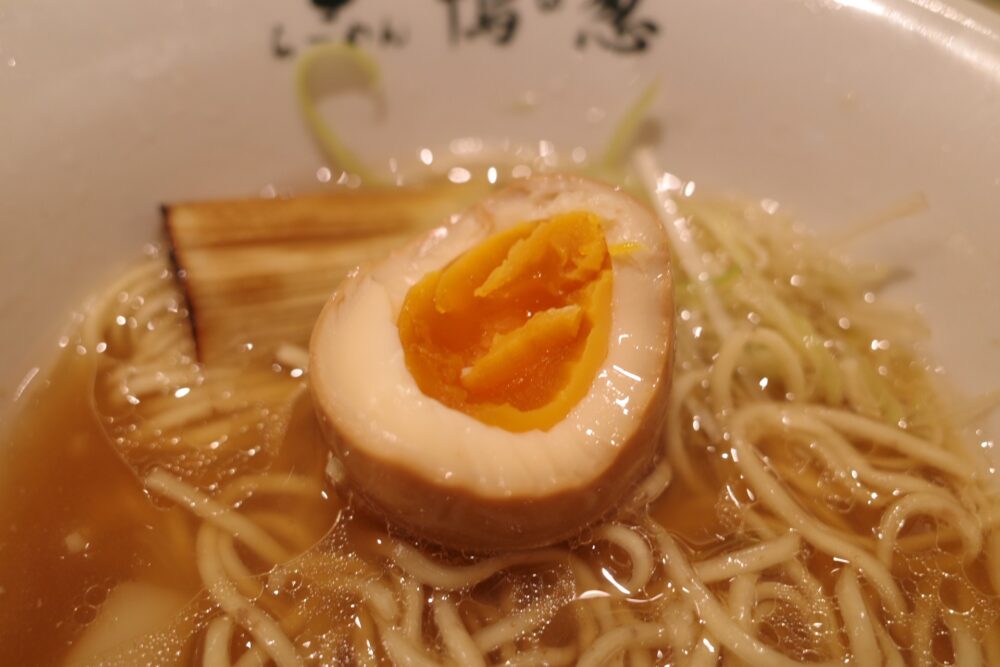 煮卵の断面