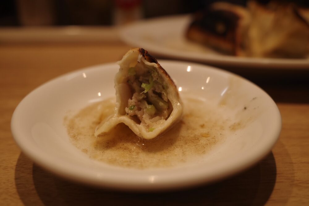 餃子の断面