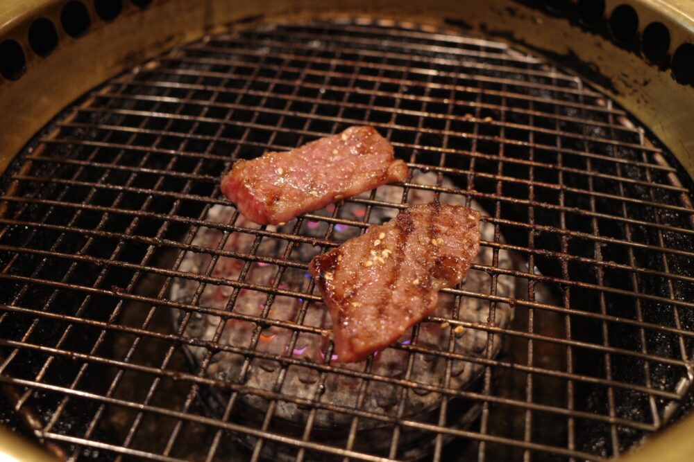 焼いた焼肉