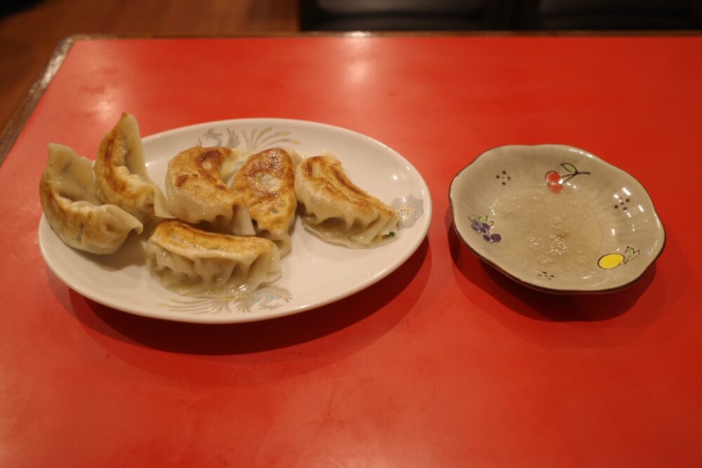 餃子と酢コショウ