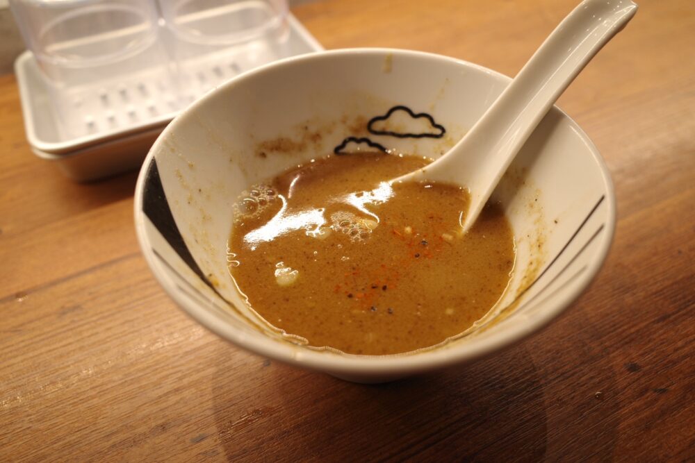 スープ割りしたつけ汁