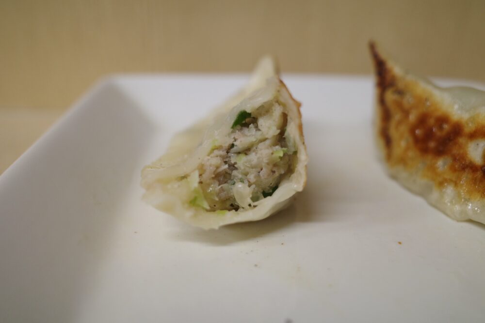 餃子の断面