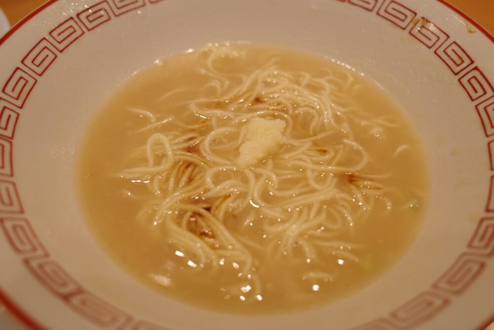 にんにくを入れたラーメン