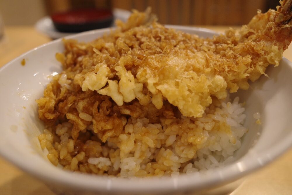 中天丼の断面
