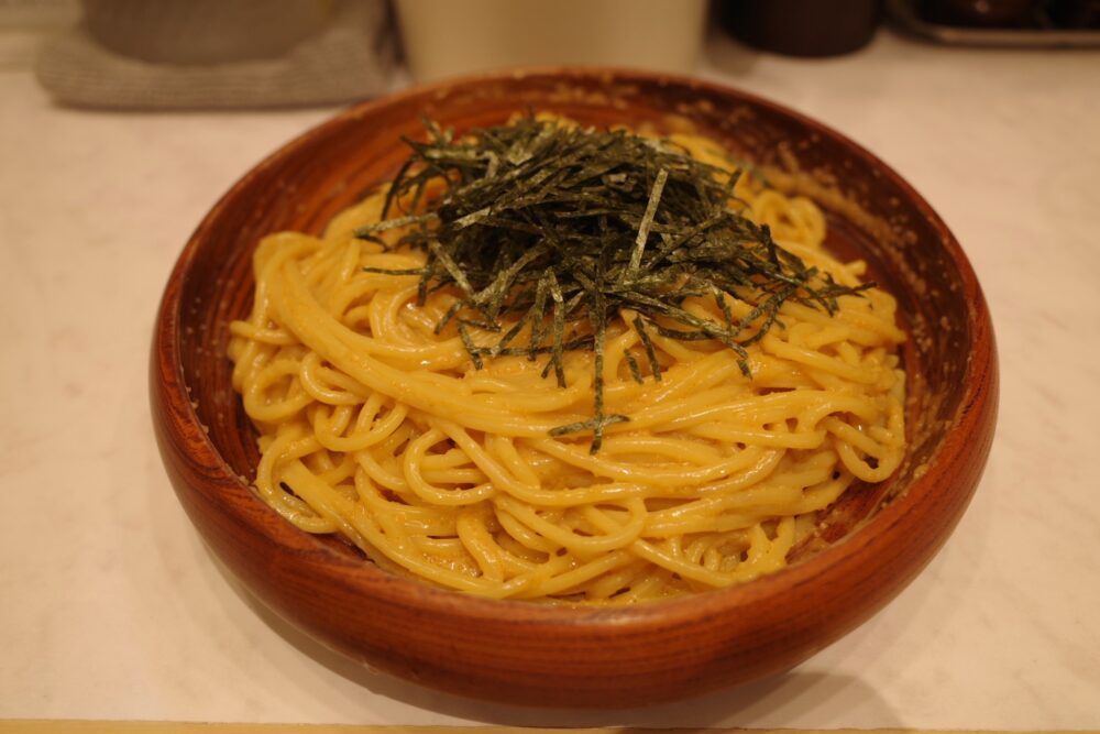 タラコとウニのスパゲッティ