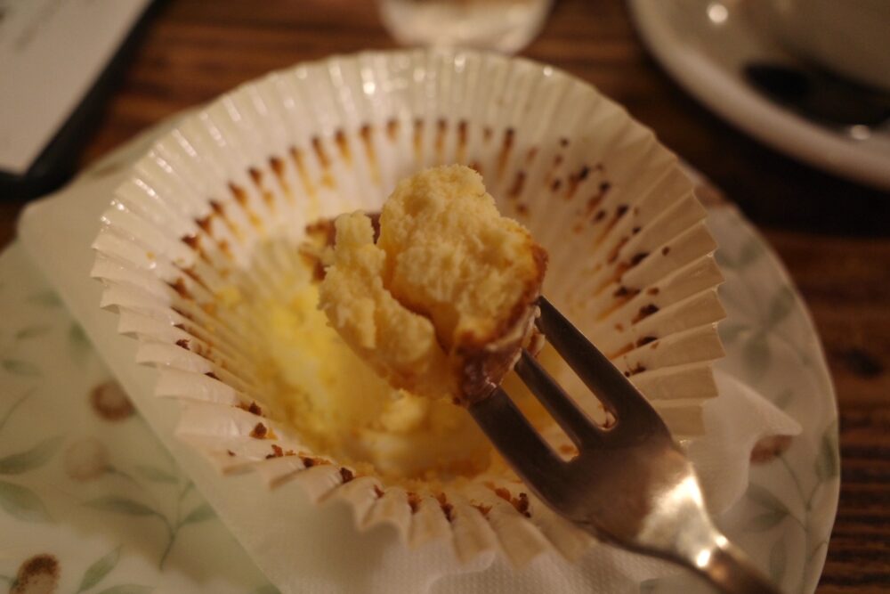 一口のチーズケーキ