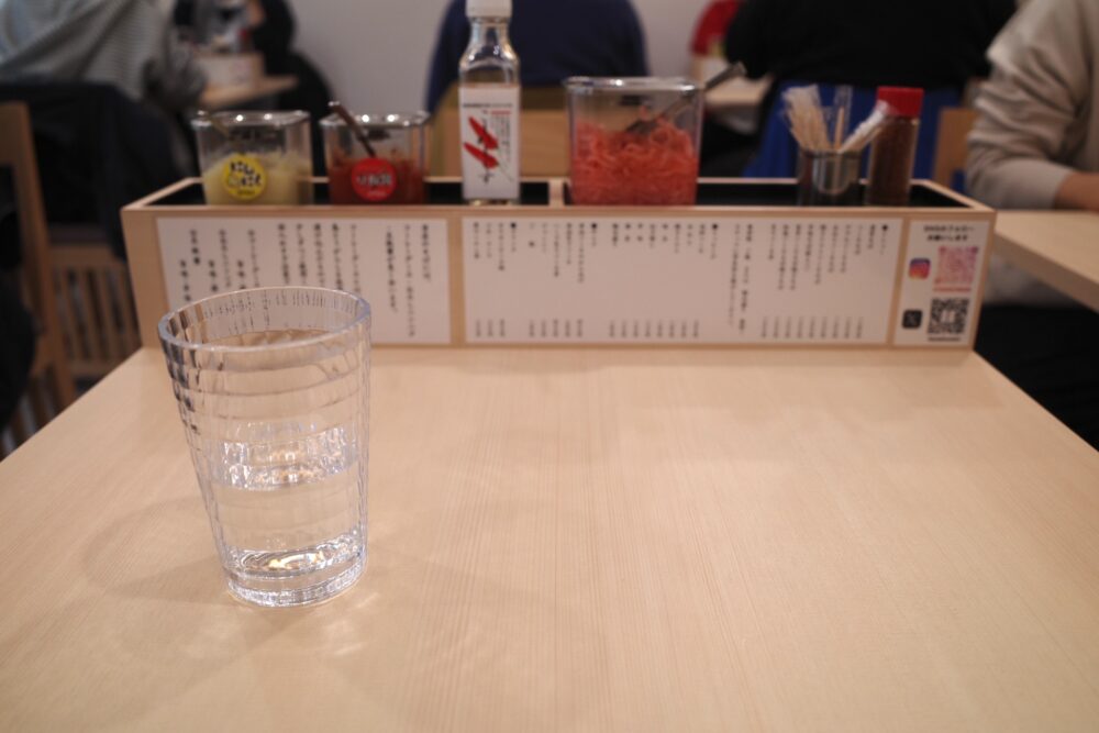 清井商店さんテーブル