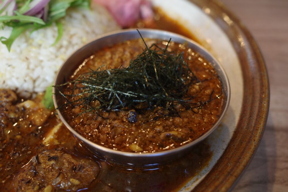 いか明太鶏キーマカレー