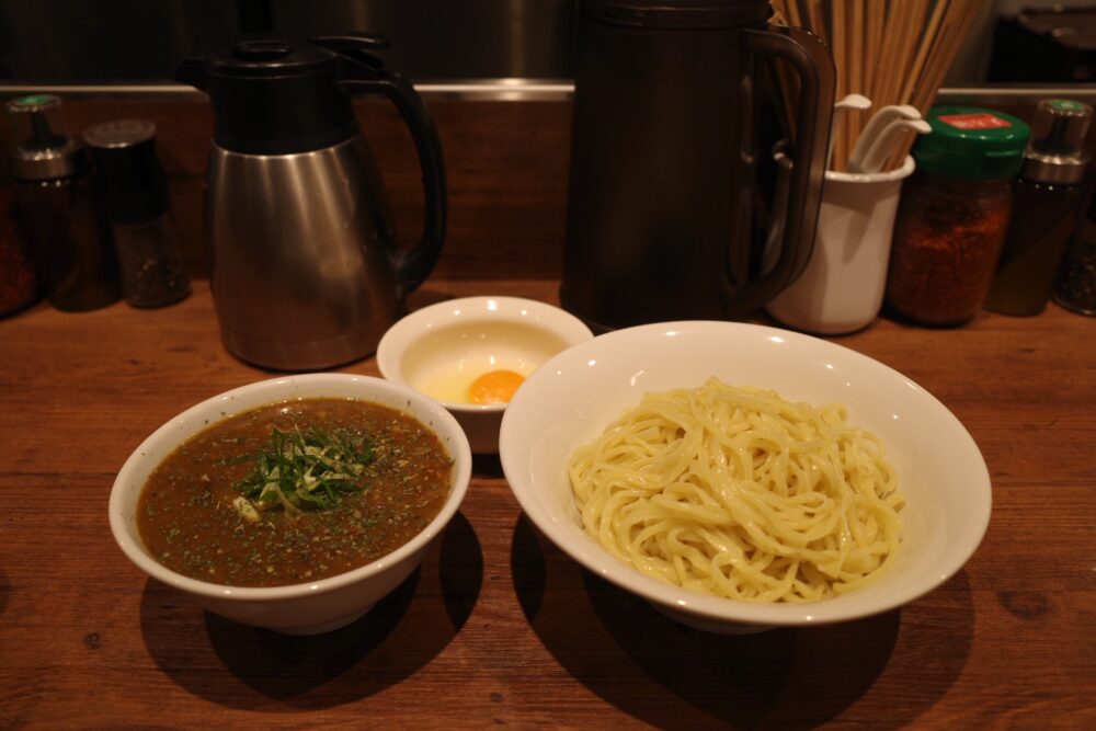 カリーつけめん+生たまご