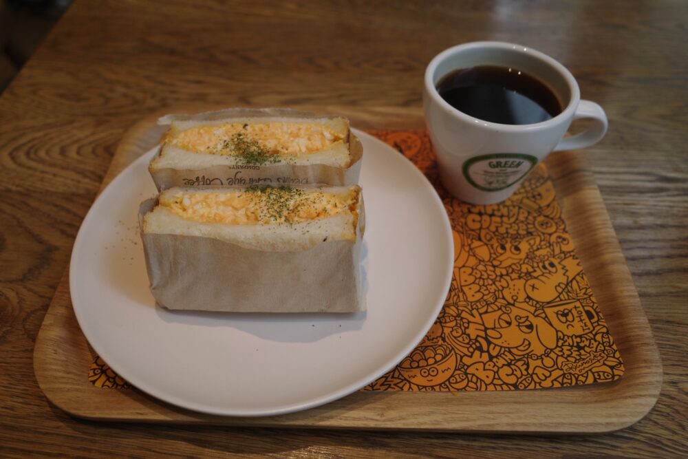 渋谷たまごサンド+アメリカーノ
