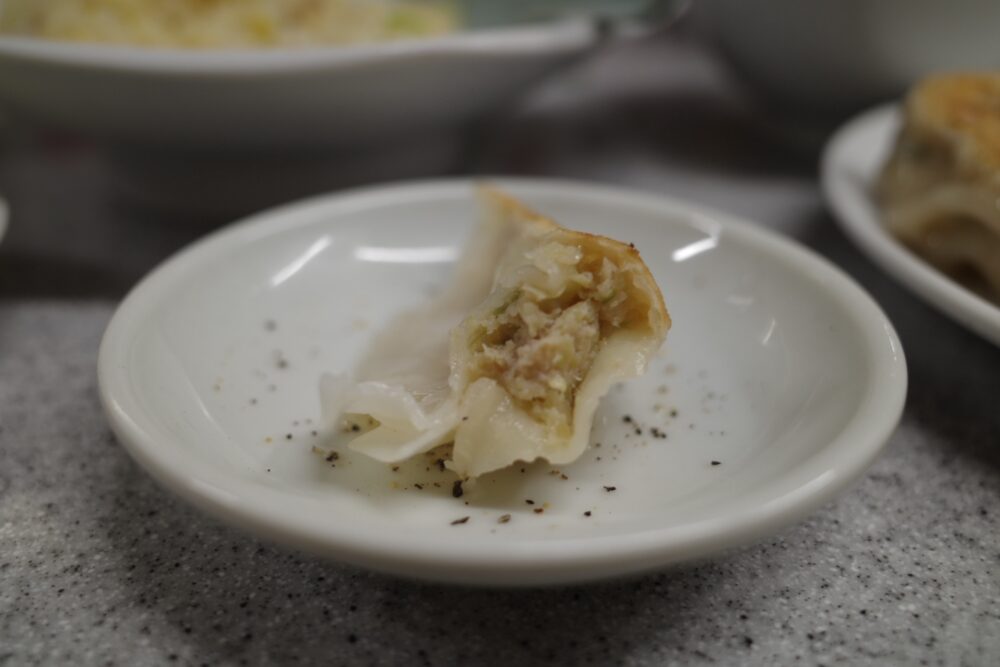 餃子の断面