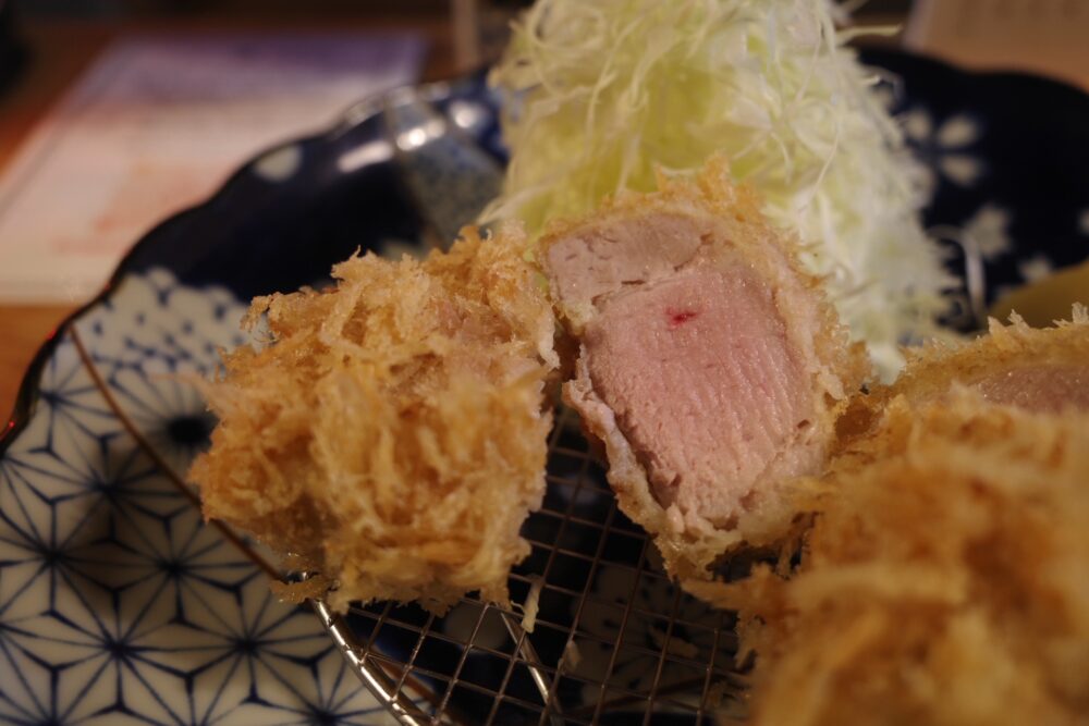 ひれかつの表面