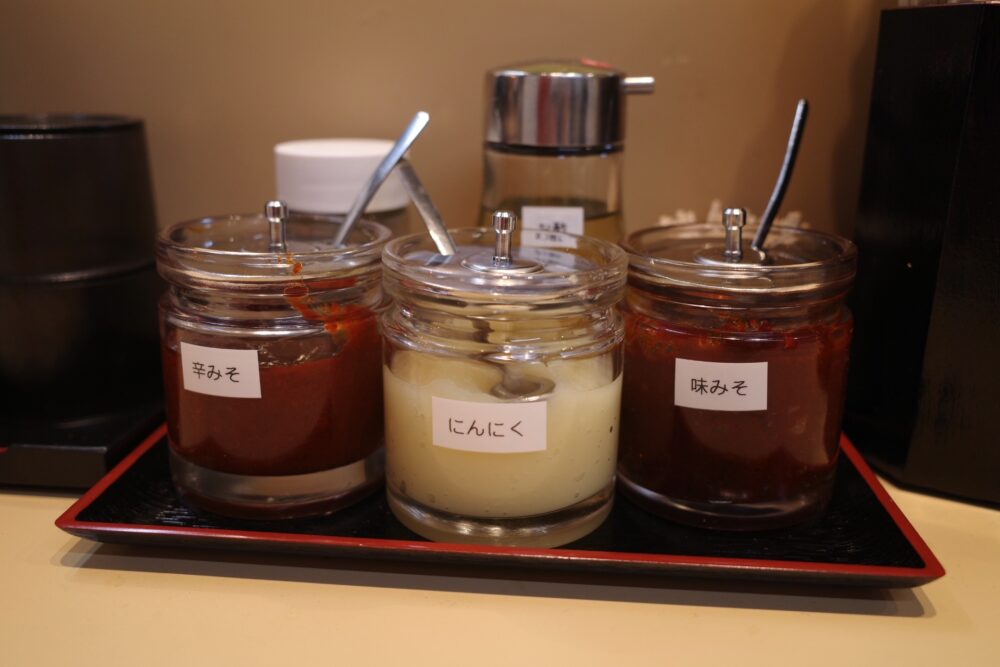 卓上の調味料