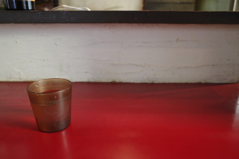 獅天鶏飯さんカウンター