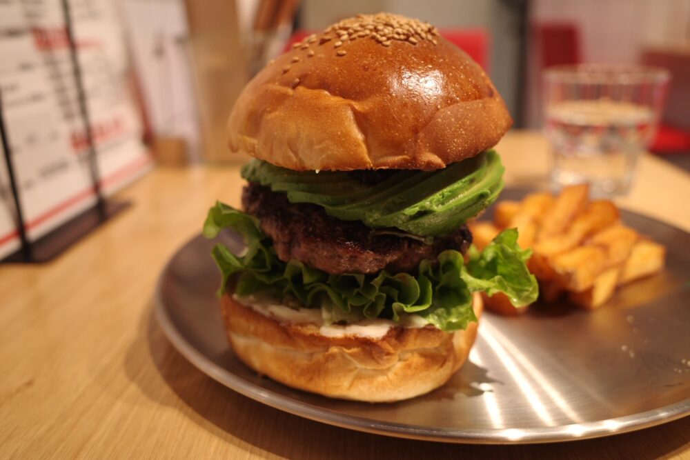 アボカド海苔わさびバーガーの形状