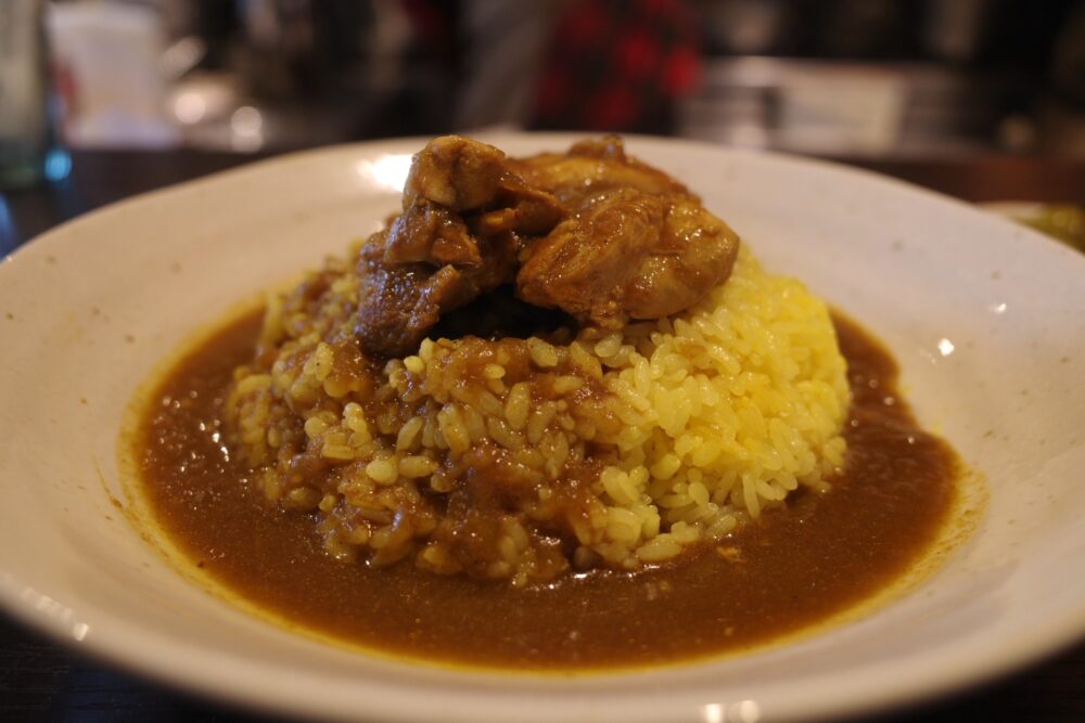 チキンカレーライスの盛り具合