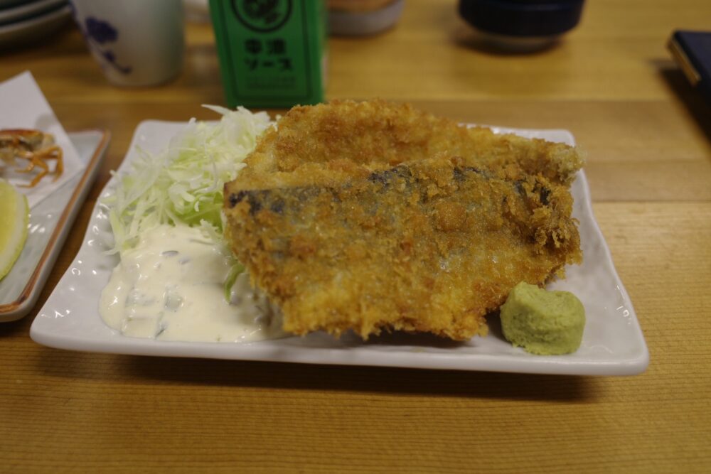 生アジフライ