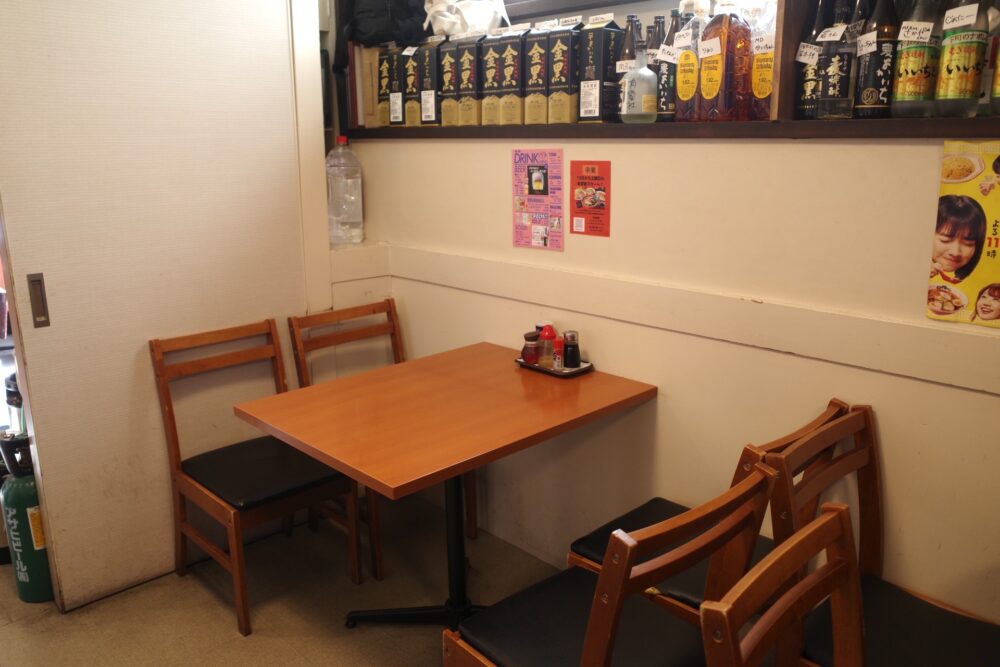 幸楽さんテーブル