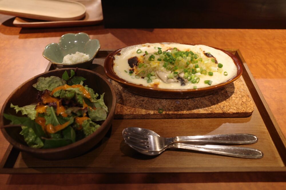 牡蠣と柚子のドリアセット